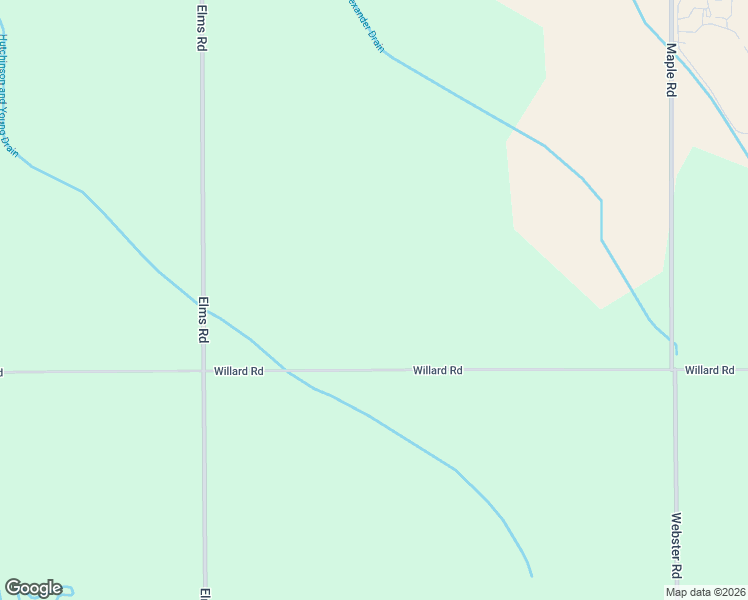 map of restaurants, bars, coffee shops, grocery stores, and more near 6332 Willard Road in Birch Run