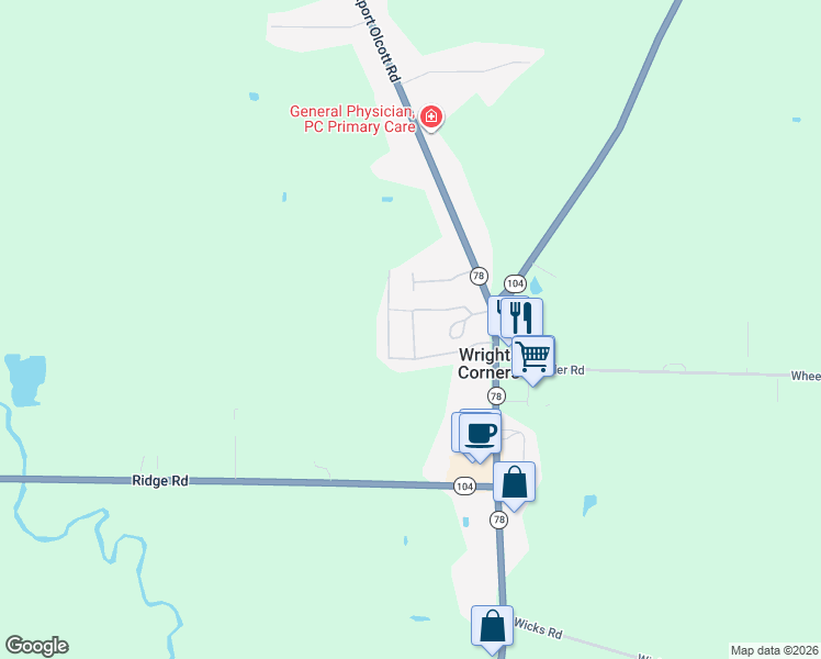 map of restaurants, bars, coffee shops, grocery stores, and more near 3902 Lockport Olcott Road in Lockport