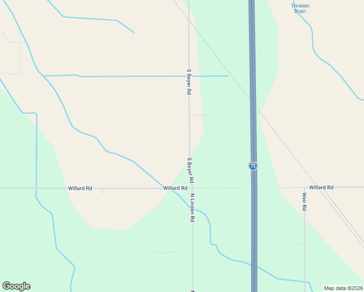 map of restaurants, bars, coffee shops, grocery stores, and more near 13818 South Beyer Road in Birch Run