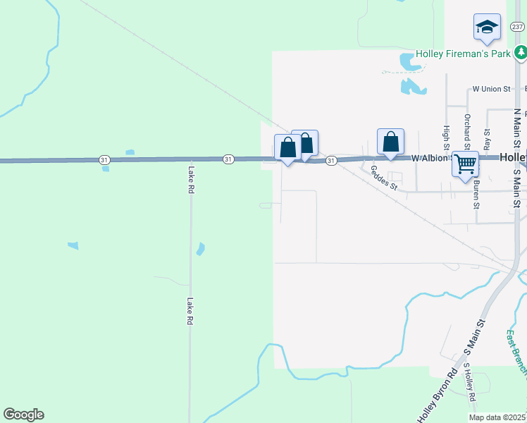 map of restaurants, bars, coffee shops, grocery stores, and more near 52 Maziarz Drive in Holley