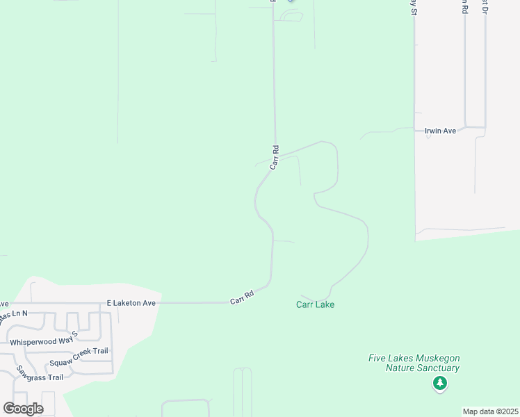 map of restaurants, bars, coffee shops, grocery stores, and more near 1584 Carr Road in Muskegon