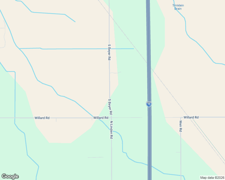 map of restaurants, bars, coffee shops, grocery stores, and more near 13818 South Beyer Road in Birch Run