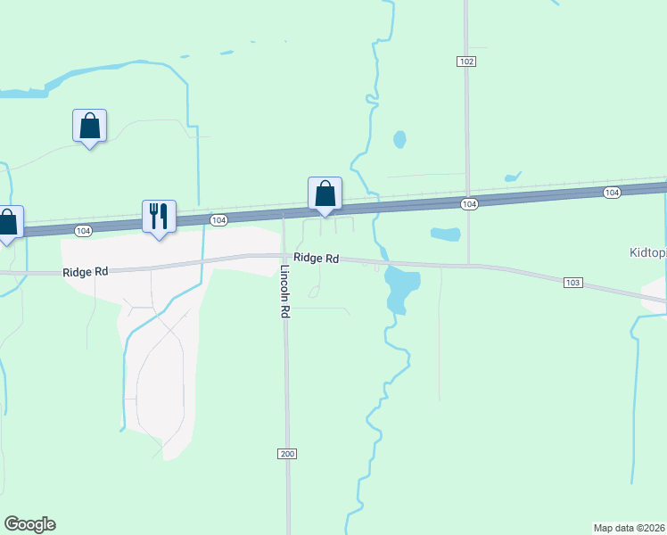 map of restaurants, bars, coffee shops, grocery stores, and more near 730 Ridge Road in Ontario