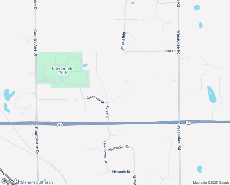 map of restaurants, bars, coffee shops, grocery stores, and more near N113W13132 Crestview Drive in Cedarburg