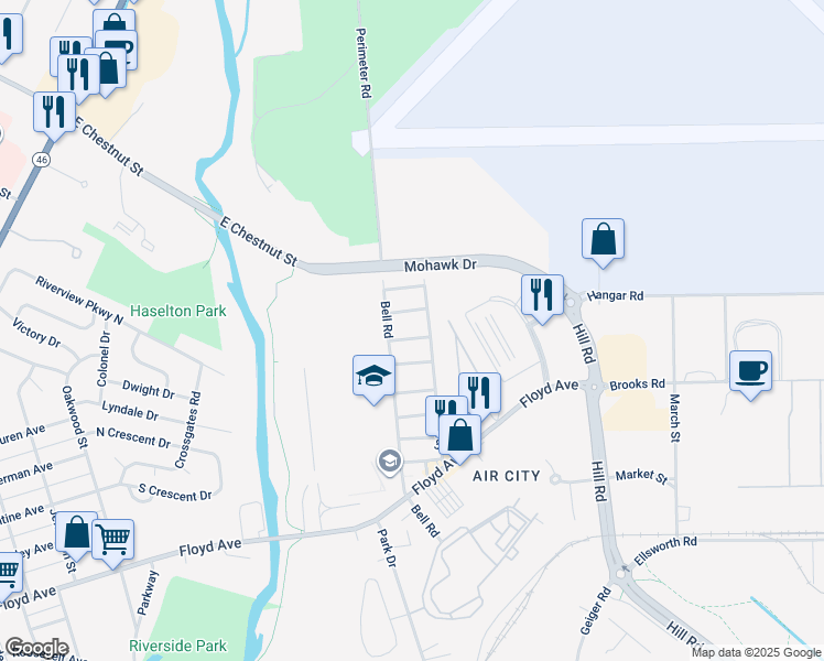 map of restaurants, bars, coffee shops, grocery stores, and more near 113 Park Avenue in Rome