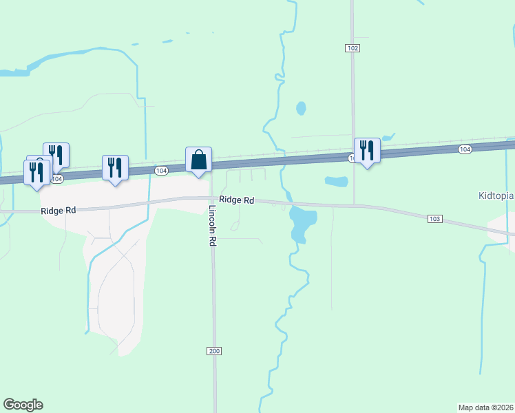 map of restaurants, bars, coffee shops, grocery stores, and more near 730 Ridge Road in Ontario