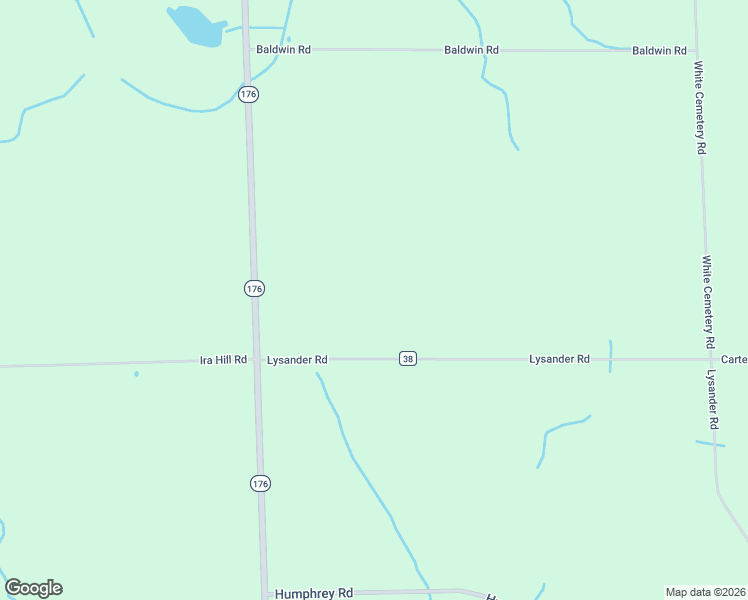 map of restaurants, bars, coffee shops, grocery stores, and more near 3361 Lysander Road in Cato