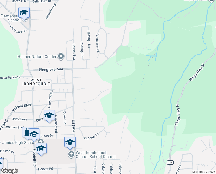 map of restaurants, bars, coffee shops, grocery stores, and more near 201 Nob Hill in Rochester