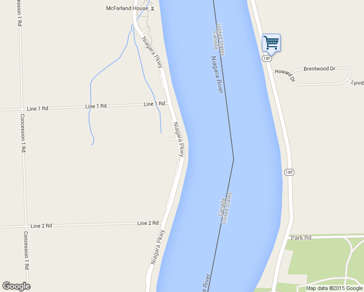 map of restaurants, bars, coffee shops, grocery stores, and more near 15756 Niagara Parkway in Niagara-on-the-Lake