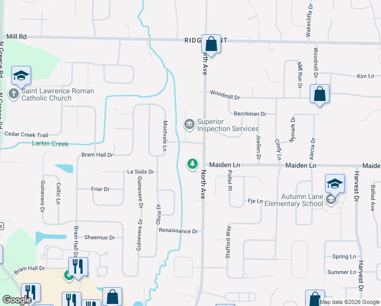 map of restaurants, bars, coffee shops, grocery stores, and more near 225 North Avenue in Rochester