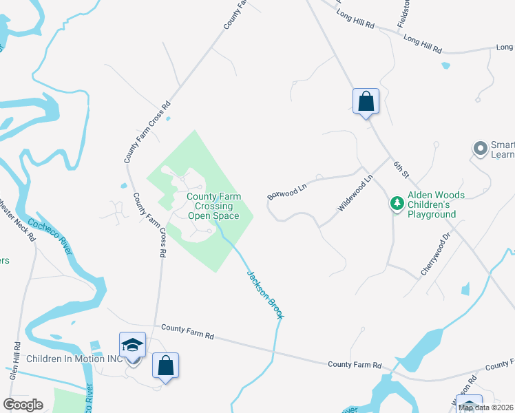 map of restaurants, bars, coffee shops, grocery stores, and more near 61 Boxwood Lane in Dover