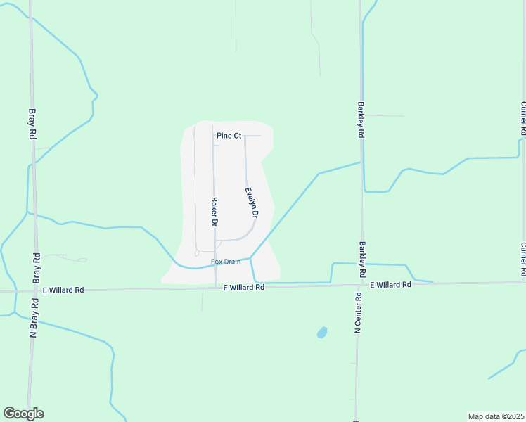 map of restaurants, bars, coffee shops, grocery stores, and more near 10395 Evelyn Drive in Clio