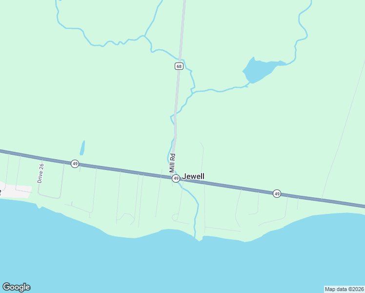 map of restaurants, bars, coffee shops, grocery stores, and more near County Road 68 in Cleveland