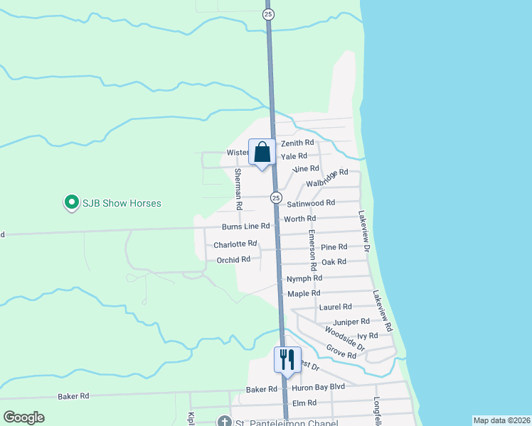 map of restaurants, bars, coffee shops, grocery stores, and more near 7210 Lilac Road in Lexington