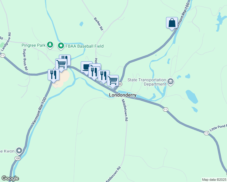 Vermont 100, Londonderry VT Walk Score