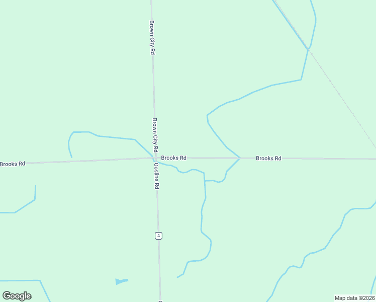 map of restaurants, bars, coffee shops, grocery stores, and more near 6558 Gosline Road in Brown City