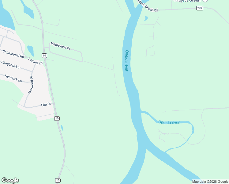 map of restaurants, bars, coffee shops, grocery stores, and more near 7 Oneida View Drive in Pennellville