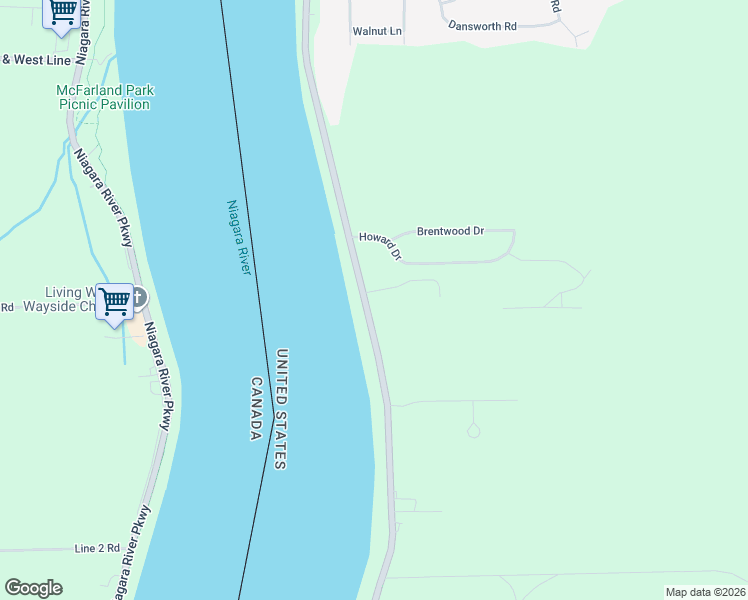 map of restaurants, bars, coffee shops, grocery stores, and more near 3827 Lower River Road in Youngstown