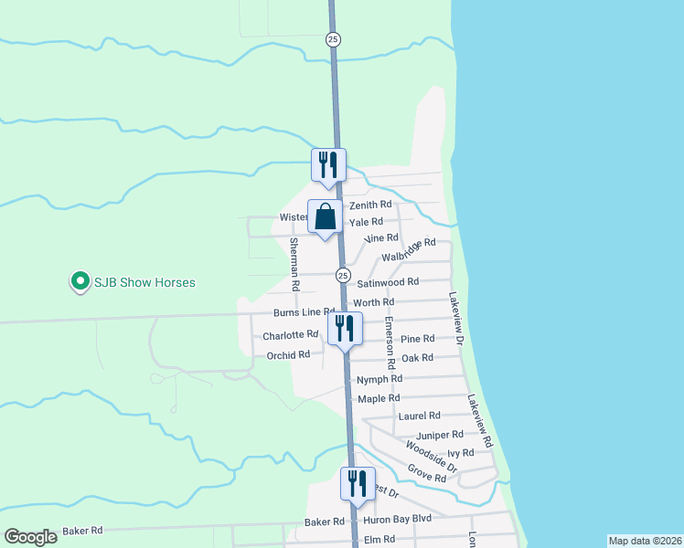 map of restaurants, bars, coffee shops, grocery stores, and more near 7210 Lilac Road in Lexington