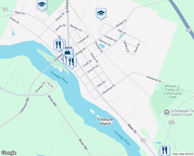 map of restaurants, bars, coffee shops, grocery stores, and more near 412a Main Street in Phoenix