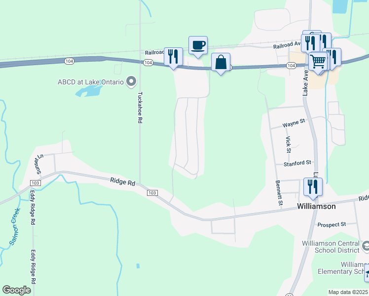 map of restaurants, bars, coffee shops, grocery stores, and more near 6271 Pebblebrook Lane in Williamson