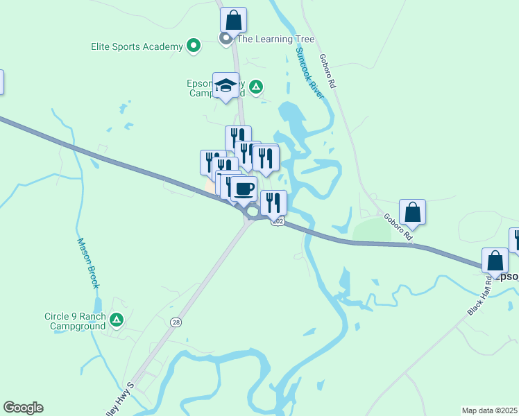 map of restaurants, bars, coffee shops, grocery stores, and more near in 