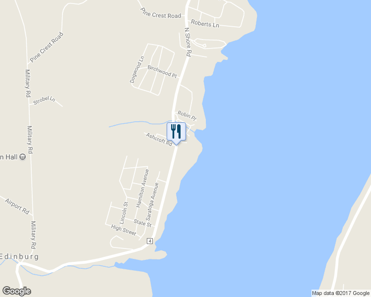 map of restaurants, bars, coffee shops, grocery stores, and more near 234 North Shore Road in Hadley