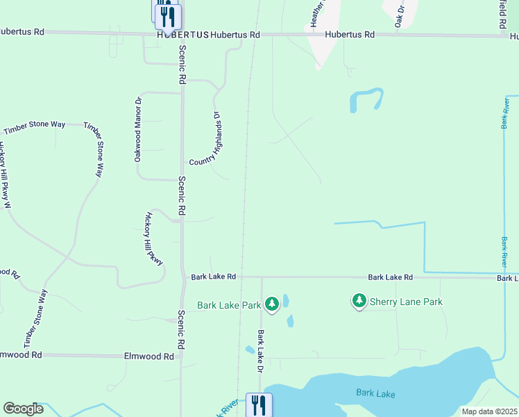 map of restaurants, bars, coffee shops, grocery stores, and more near in Hubertus