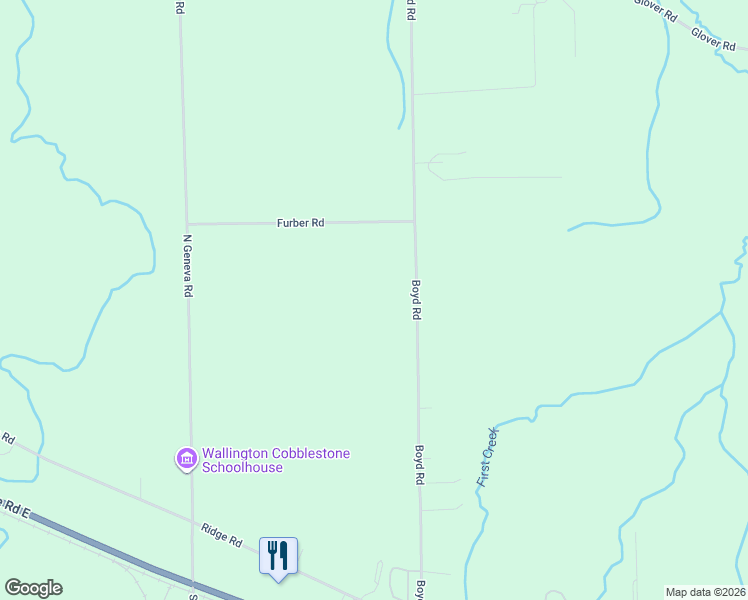map of restaurants, bars, coffee shops, grocery stores, and more near 6315 Boyd Rd in Sodus