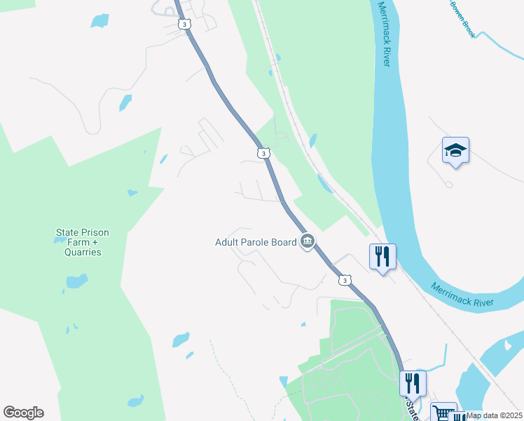 map of restaurants, bars, coffee shops, grocery stores, and more near 9 Palm Street in Concord