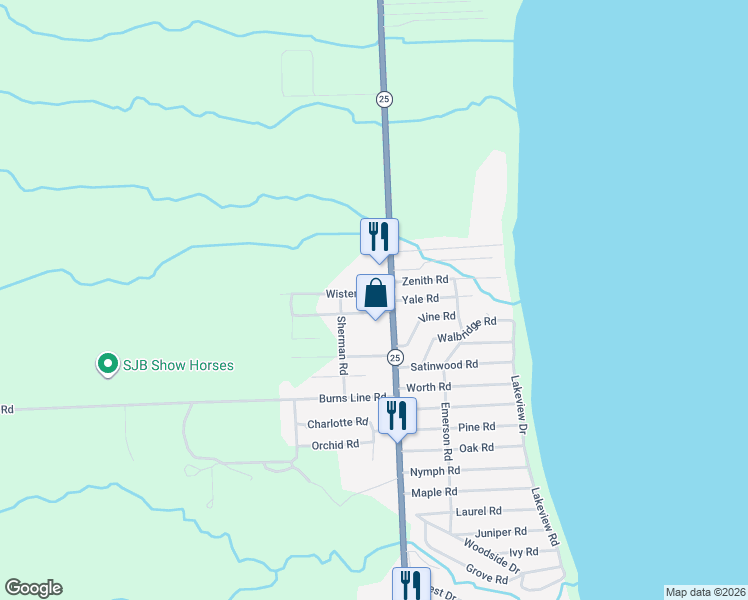 map of restaurants, bars, coffee shops, grocery stores, and more near 7220 Violet Road in Lexington