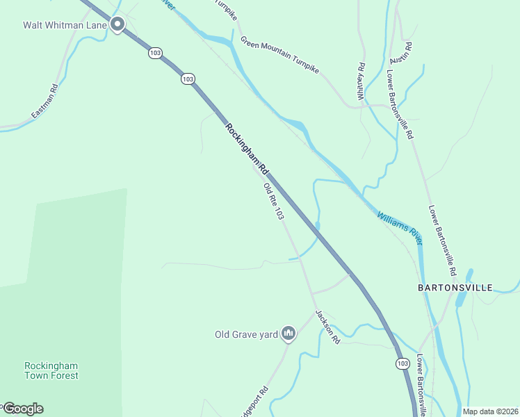 map of restaurants, bars, coffee shops, grocery stores, and more near 39 Old Route 103 in Chester
