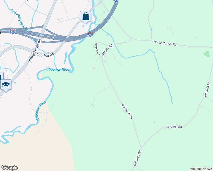 map of restaurants, bars, coffee shops, grocery stores, and more near 761 Robinson Road in Pembroke