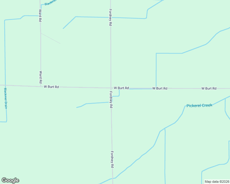 map of restaurants, bars, coffee shops, grocery stores, and more near 13977 Burt Road in Chesaning