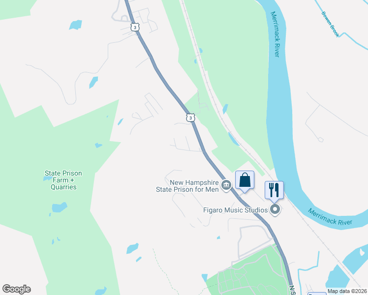 map of restaurants, bars, coffee shops, grocery stores, and more near 11 Fairbanks Street in Concord