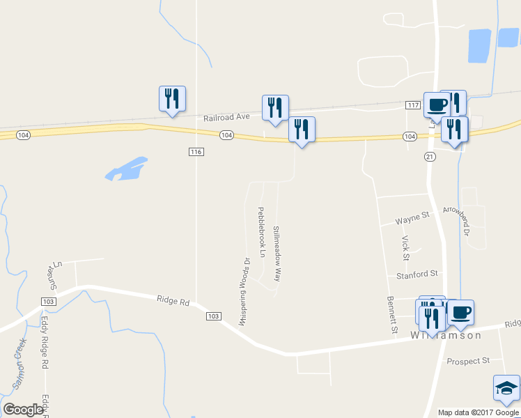 map of restaurants, bars, coffee shops, grocery stores, and more near 6271 Pebblebrook Lane in Williamson