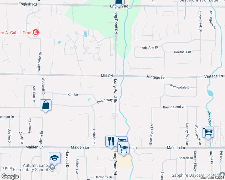 map of restaurants, bars, coffee shops, grocery stores, and more near 999 Long Pond Road in Rochester