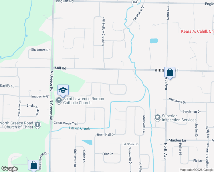map of restaurants, bars, coffee shops, grocery stores, and more near 276 Rumford Rd in Rochester