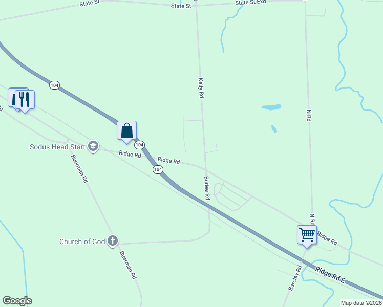 map of restaurants, bars, coffee shops, grocery stores, and more near 6356 Harvest Drive in Sodus