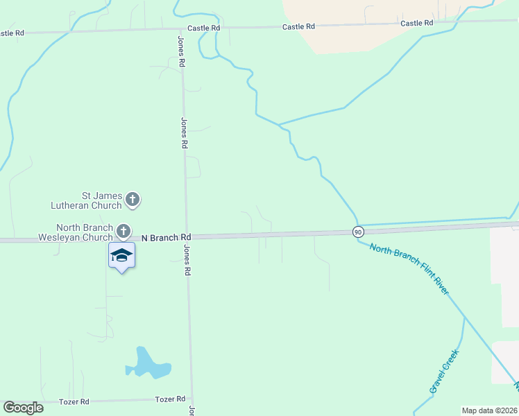map of restaurants, bars, coffee shops, grocery stores, and more near 3363 North Branch Road in North Branch