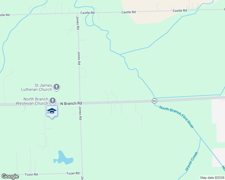 map of restaurants, bars, coffee shops, grocery stores, and more near 3363 North Branch Road in North Branch