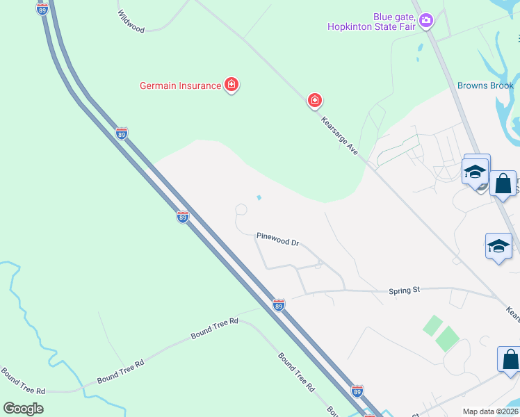 map of restaurants, bars, coffee shops, grocery stores, and more near 70 Snowshoe Trail in Hopkinton