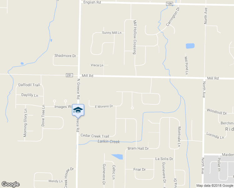 map of restaurants, bars, coffee shops, grocery stores, and more near 327 Rumford Road in Rochester