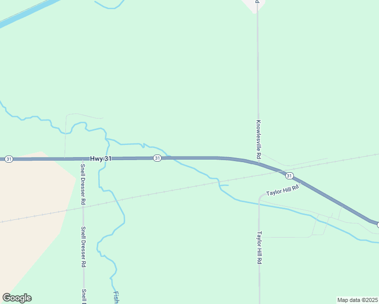 map of restaurants, bars, coffee shops, grocery stores, and more near 12500-12606 State Highway 31 in Knowlesville