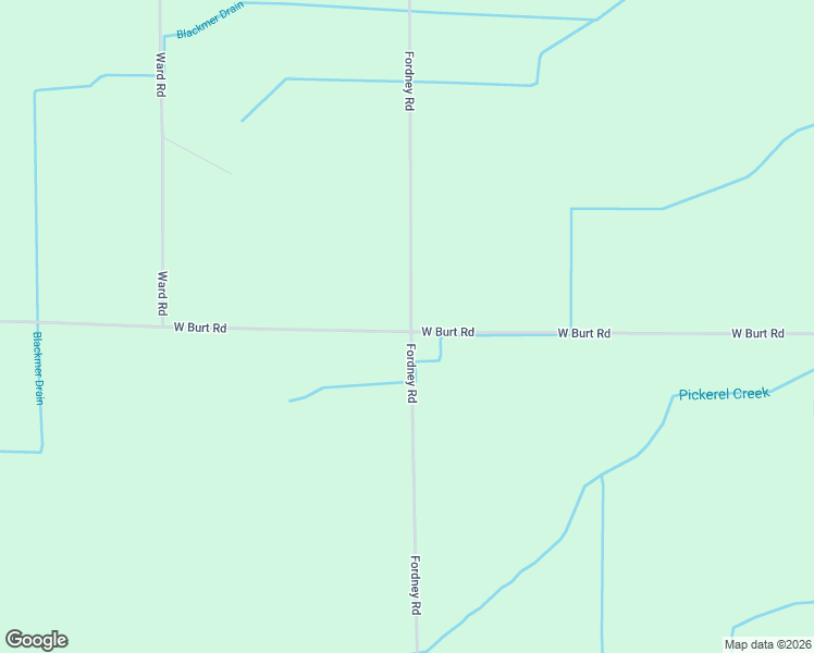 map of restaurants, bars, coffee shops, grocery stores, and more near 13977 Burt Road in Chesaning