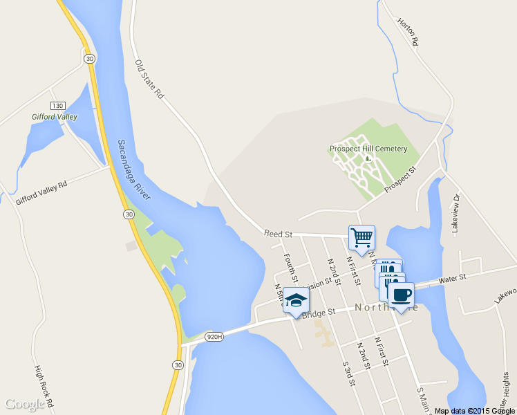 map of restaurants, bars, coffee shops, grocery stores, and more near 541 Reed Street in Northville