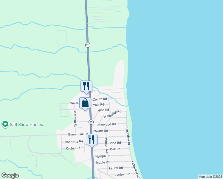 map of restaurants, bars, coffee shops, grocery stores, and more near 7499 Crest Road in Lexington