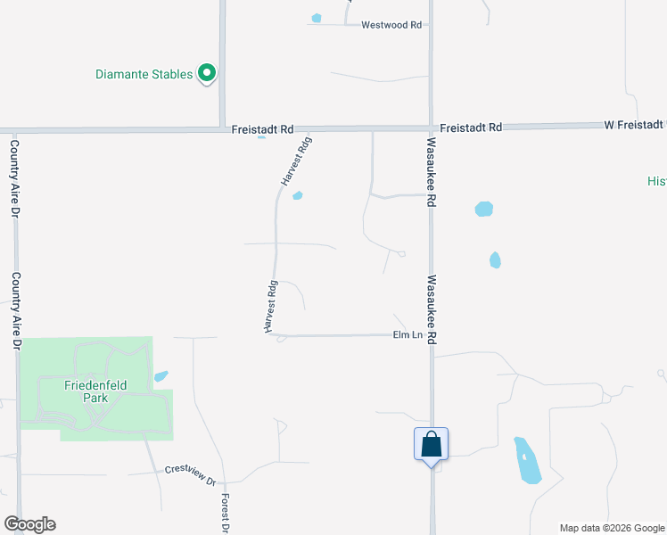 map of restaurants, bars, coffee shops, grocery stores, and more near W126N11811 Forest Hill Road in Germantown