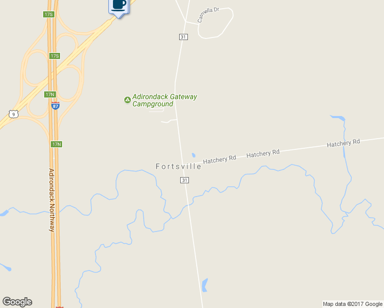 map of restaurants, bars, coffee shops, grocery stores, and more near 398 Fortsville Road in Gansevoort