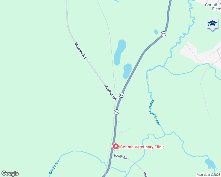 map of restaurants, bars, coffee shops, grocery stores, and more near 4 County Road 10 in Corinth